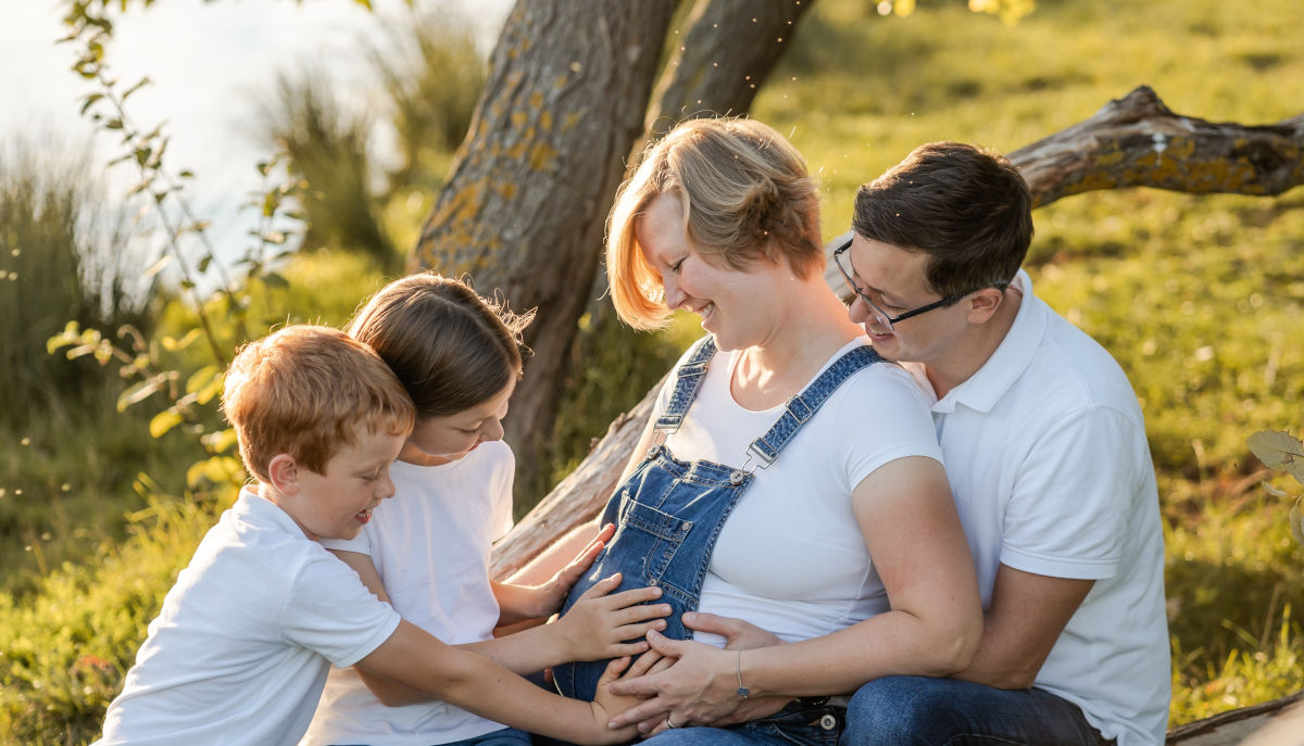 Sarah Meisenfelder mit ihrer Familie